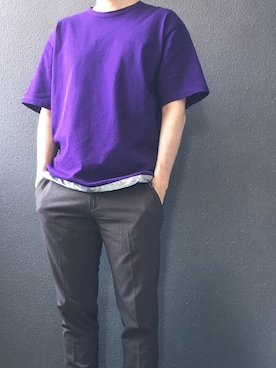 「ムラサキコーデ」｜fukudasさん（メンズ・178cm）の春コーディネート