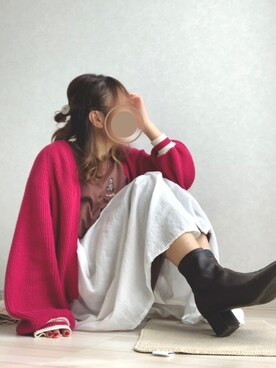 「SM2（エスエムツー）のアイテム（シャツワンピース）」を使った、yuma🎨さん（レディース・154cm）の春コーディネート