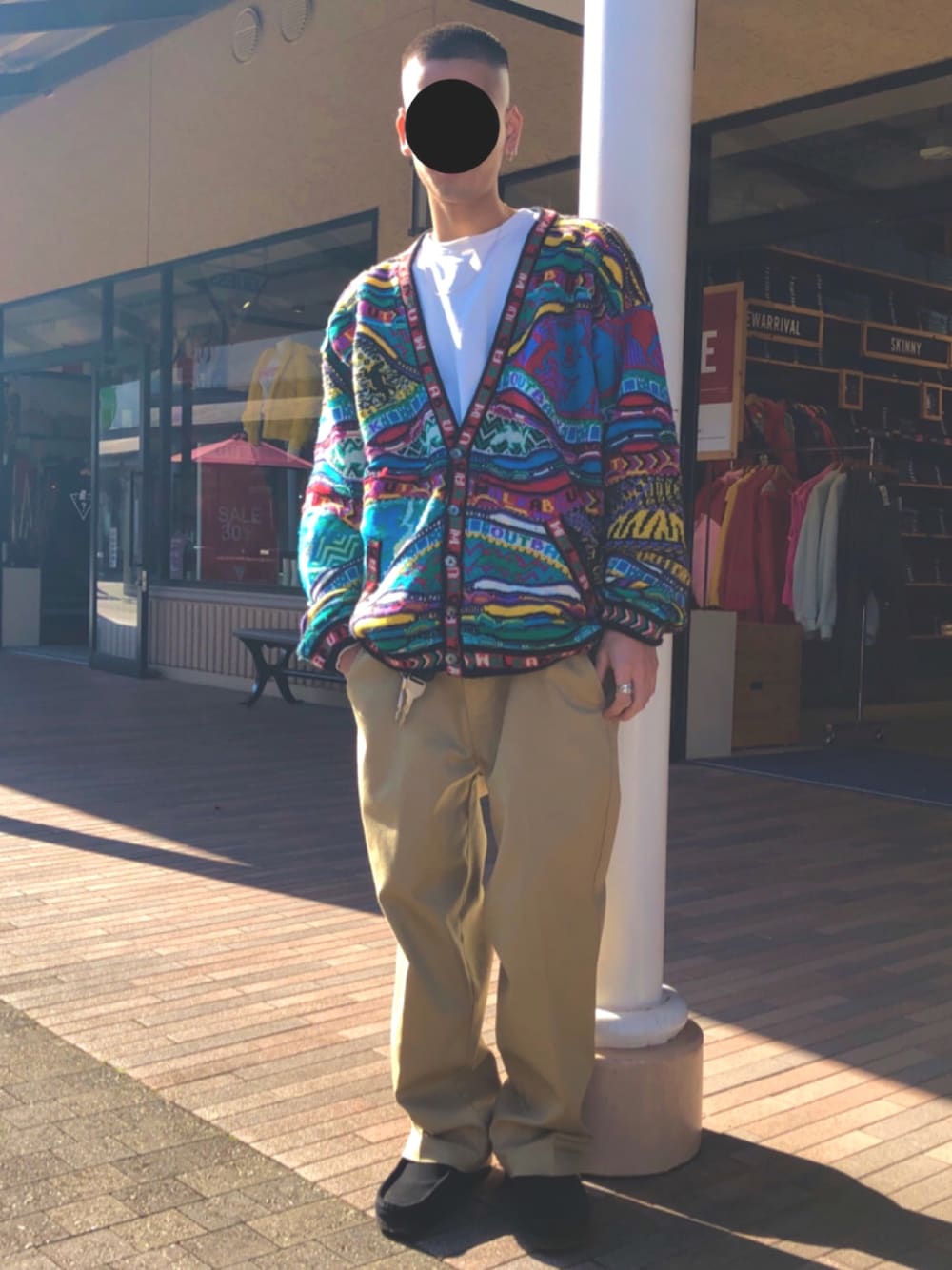 「COOGI、冬コーデ、ビッグシルエット、古着、古着コーデ、90'sスタイル、ストリート、HIPHOP、ラフ、オトナカジュアル」｜「COOGIのアイテム（ニット/セーター、その他）」を使った、Yorkieさん（メンズ・173cm）の冬コーディネートの1枚目の写真