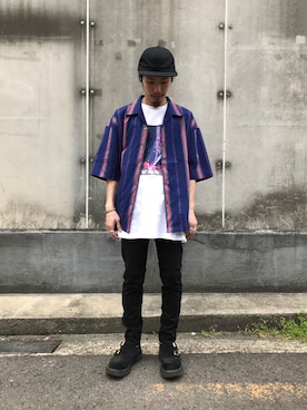 福島大さん（メンズ・156cm）の春コーディネート