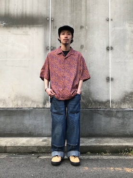 福島大さん（メンズ・156cm）の春コーディネート