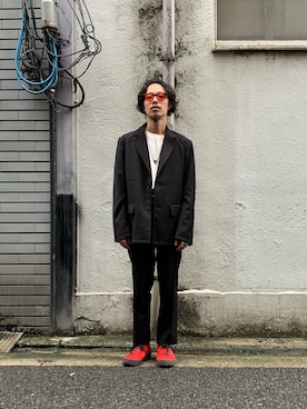 福島大さん（メンズ・156cm）の夏コーディネート