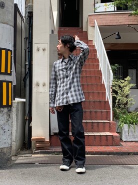 「made in japan」｜福島大さん（メンズ・156cm）の夏コーディネート