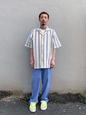 「TOWNCRAFT（タウンクラフト）のアイテム」を使った、福島大さん（メンズ・156cm）の春コーディネート