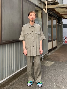 福島大さん（メンズ・156cm）の春コーディネート