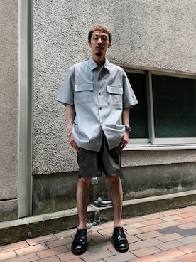 「SAKULA（サクラ）のアイテム」を使った、福島大さん（メンズ・156cm）の夏コーディネート