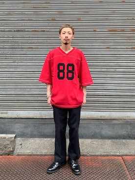 「ナンバリング」｜福島大さん（メンズ・156cm）の夏コーディネート