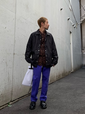 「TOWNCRAFT（タウンクラフト）のアイテム」を使った、福島大さん（メンズ・156cm）の秋コーディネート