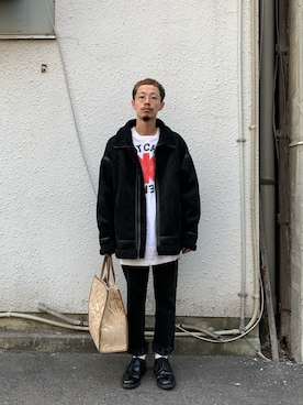 福島大さん(メンズ・156cm)の秋コーディネート