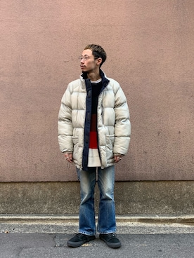 福島大さん(メンズ・156cm)の冬コーディネート