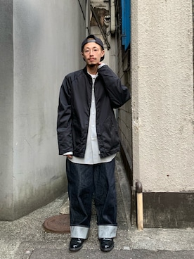 「SAKULA（サクラ）のアイテム」を使った、福島大さん（メンズ・156cm）の冬コーディネート