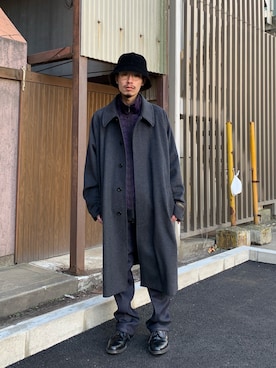 福島大さん（メンズ・156cm）の冬コーディネート