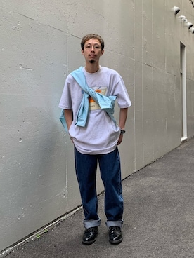 「ONLY NY（オンリーニューヨーク）のアイテム」を使った、福島大さん（メンズ・156cm）の春コーディネート