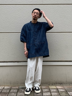 福島大さん（メンズ・156cm）の夏コーディネート