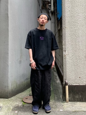 「SAKULA（サクラ）のアイテム」を使った、福島大さん（メンズ・156cm）の夏コーディネート