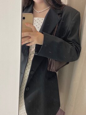 「STYLENANDA（スタイルナンダ）のアイテム（ジャケット/アウター）」を使った、ﾏ さん（レディース・164cm）の春コーディネート