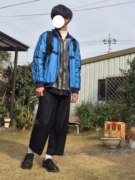 「AIVER（アイバー）のアイテム（スラックス）」を使った、Kazuyukiさん（メンズ・170cm）の冬コーディネート