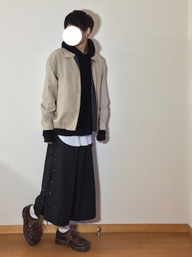 「Yves Saint Laurent（イヴサンローラン）のアイテム（その他アウター）」を使った、Kazuyukiさん（メンズ・170cm）の冬コーディネート