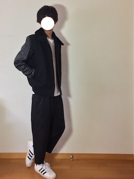 「AIVER（アイバー）のアイテム（スラックス）」を使った、Kazuyukiさん（メンズ・170cm）の春コーディネート