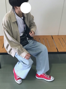 「Yves Saint Laurent（イヴサンローラン）のアイテム（その他アウター）」を使った、Kazuyukiさん（メンズ・170cm）の春コーディネート