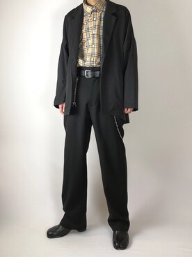 Kazuyukiさんの「変形テーラードジャケット」を使ったコーディネート