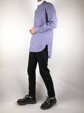 「COMME des GARCONS HOMME DEUX（コムデギャルソンオムドゥ）のアイテム（シューズ）」を使った、Kazuyukiさん（メンズ・170cm）の春コーディネート