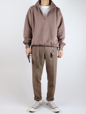 「Sacai（サカイ）のアイテム（その他パンツ）」を使った、Kazuyukiさん（メンズ・170cm）の秋コーディネート