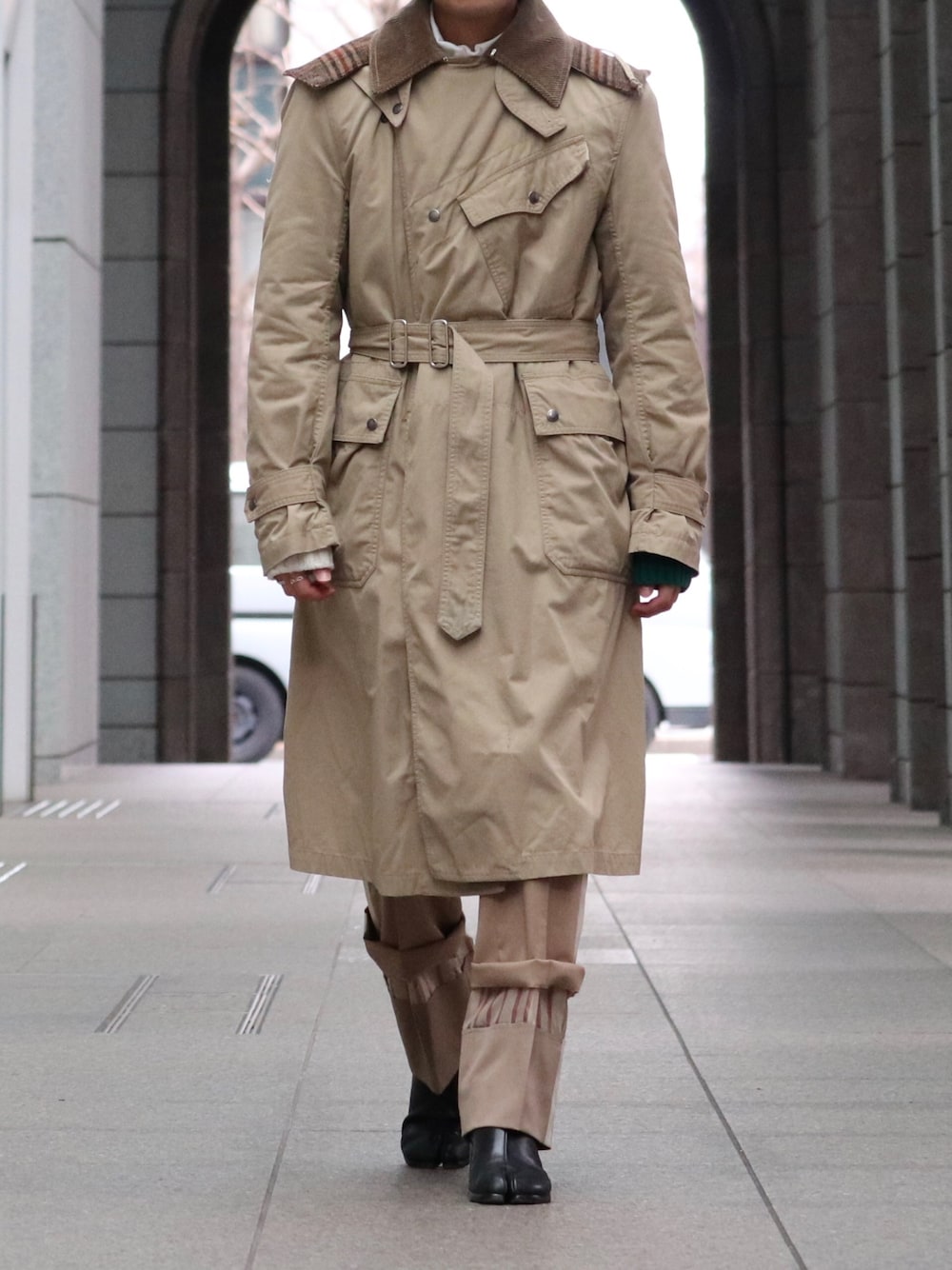 Engineered Garmentsのトレンチコート（ベージュ系）を使った人気