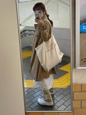 「LAKOLE（ラコレ）のアイテム（ワンピース）」を使った、ようさん（レディース・158cm）の秋コーディネート