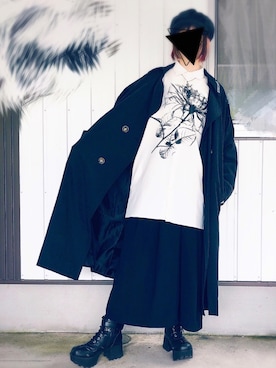 「CIVARIZE（シヴァーライズ）のアイテム（トップス）」を使った、あやせさん（レディース・158cm）の春コーディネート