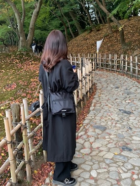 「韓国風コーデ」｜「アイテム（スラックス）」を使った、N.さん（レディース・154cm）の春コーディネート