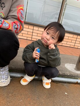 「carhartt」｜音葉OTOHAさん（キッズ・90cm）の春コーディネート