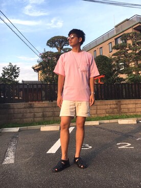 「Daniel Wellington（ダニエルウェリントン）の販売終了クラシックペティット アッシュフィールド32mm（アナログ腕時計）」を使った、jyunichiさん（メンズ・177cm）の夏コーディネート