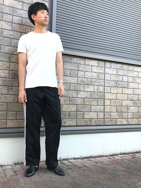 「Daniel Wellington（ダニエルウェリントン）の販売終了クラシックペティット アッシュフィールド32mm（アナログ腕時計）」を使った、jyunichiさん（メンズ・177cm）の春コーディネート