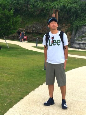 「Daniel Wellington（ダニエルウェリントン）の販売終了クラシックペティット アッシュフィールド32mm（アナログ腕時計）」を使った、jyunichiさん（メンズ・177cm）の夏コーディネート