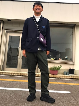 「Daniel Wellington（ダニエルウェリントン）の販売終了クラシックペティット アッシュフィールド32mm（アナログ腕時計）」を使った、jyunichiさん（メンズ・177cm）の秋コーディネート