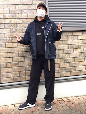 「TOKYO CULTUART by BEAMS（トウキョウカルチャートバイビームス）のアイテム（帽子）」を使った、jyunichiさん（メンズ・177cm）の冬コーディネート