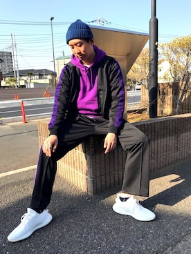 「イージーブースト」｜「アイテム（ジャケット/アウター）」を使った、jyunichiさん（メンズ・177cm）の春コーディネート