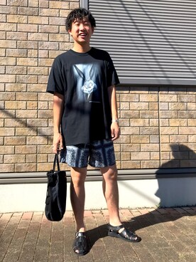 「Daniel Wellington（ダニエルウェリントン）の販売終了クラシックペティット アッシュフィールド32mm（アナログ腕時計）」を使った、jyunichiさん（メンズ・177cm）の夏コーディネート