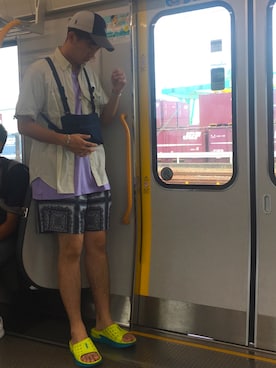 「Daniel Wellington（ダニエルウェリントン）の販売終了クラシックペティット アッシュフィールド32mm（アナログ腕時計）」を使った、jyunichiさん（メンズ・177cm）の夏コーディネート