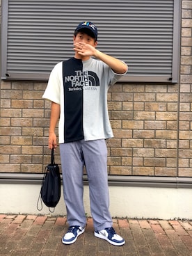 「BEAMS BOY（ビームスボーイ）のNAPRON / ミリタリー クレイジー ペイシェント バッグ（ハンドバッグ）」を使った、jyunichiさん（メンズ・177cm）の夏コーディネート