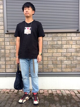 「BEAMS BOY（ビームスボーイ）のNAPRON / ミリタリー クレイジー ペイシェント バッグ（ハンドバッグ）」を使った、jyunichiさん（メンズ・177cm）の秋コーディネート