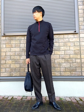 「Daniel Wellington（ダニエルウェリントン）の販売終了クラシックペティット アッシュフィールド32mm（アナログ腕時計）」を使った、jyunichiさん（メンズ・177cm）の秋コーディネート