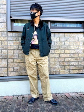 「アイテム（ブルゾン）」を使った、jyunichiさん（メンズ・177cm・20代）の秋コーディネート