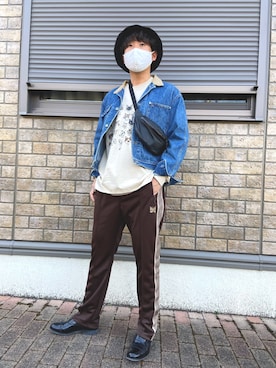 「Polo Ralph Lauren」｜「アイテム（デニムジャケット）」を使った、jyunichiさん（メンズ・177cm）の冬コーディネート