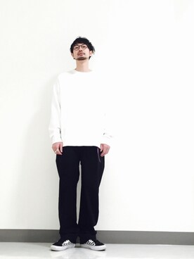 「BEAUTY&YOUTH UNITED ARROWS（ビューティーアンドユースユナイテッドアローズ）のアイテム（スウェット、その他）」を使った、Shirou Takemotoさん（メンズ・171cm）の冬コーディネート