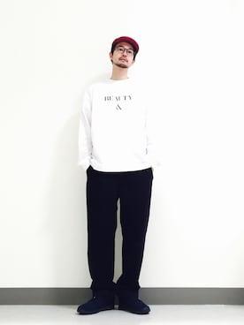 「SWAGGER（スワッガー）のアイテム（キャップ）」を使った、Shirou Takemotoさん（メンズ・171cm）の夏コーディネート