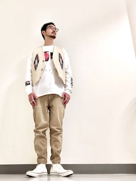 「BEAUTY&YOUTH UNITED ARROWS」｜「アイテム（その他アウター）」を使った、Shirou Takemotoさん（メンズ・171cm）の冬コーディネート