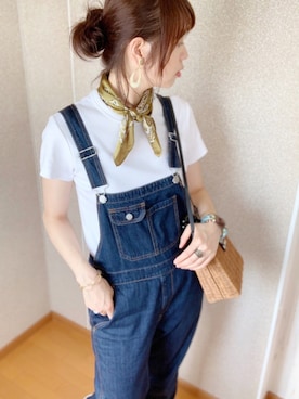「niko and...（ニコアンド）のアイテム（バングル/リストバンド）」を使った、ももたさん（レディース・170cm）の夏コーディネート