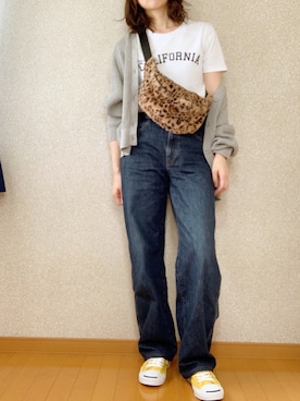 「jiggys shop（ジギーズショップ）のアイテム」を使った、ももたさん（レディース・170cm）の秋コーディネート